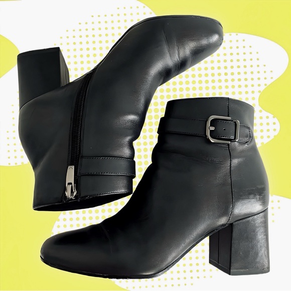 Via Spiga Black Ankle Booties - Picture 6 of 10